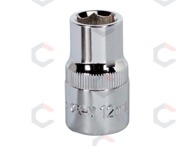 Galvutė 1/2", šešiakampė 18 mm (VG-18MSK-6PT)