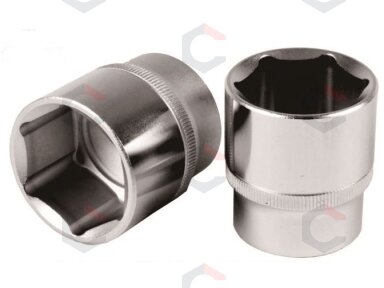 Galvutė 1/2", šešiakampė 18 mm (VG-18MSK-6PT)