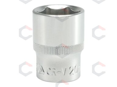 Galvutė 1/2", šešiakampė 20mm (YT-1213)