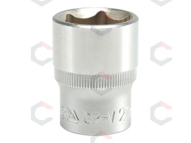 Galvutė 1/2", šešiakampė 21mm (YT-1214)