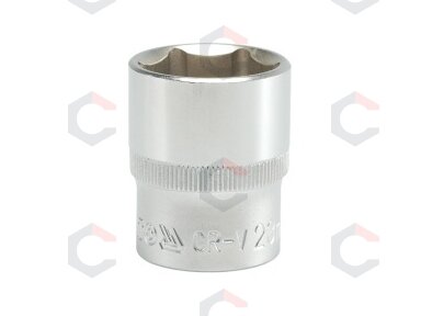 Galvutė 1/2", šešiakampė 23mm (YT-1216)