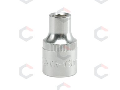 Galvutė 1/2", šešiakampė 9mm (YT-1202)