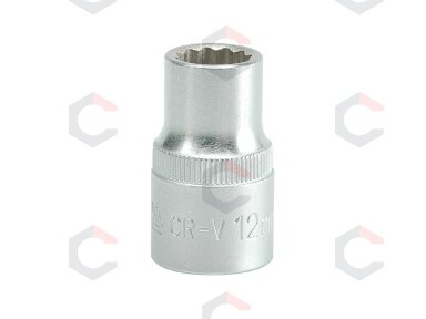 Galvutė dvylikakampė 1/2", 12mm (YT-1274)