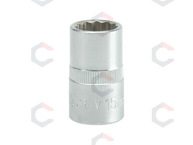 Galvutė dvylikakampė 1/2", 15mm (YT-1277)
