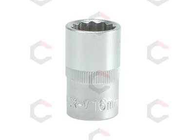 Galvutė dvylikakampė 1/2", 16mm (YT-1278)