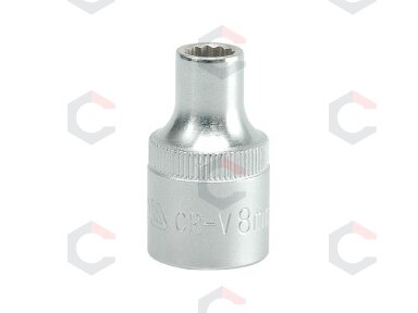 Galvutė dvylikakampė 1/2", 8mm (YT-1270)