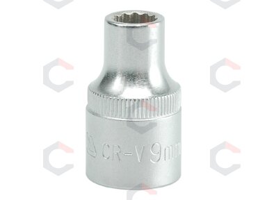 Galvutė dvylikakampė 1/2", 9 mm (YT-1271)