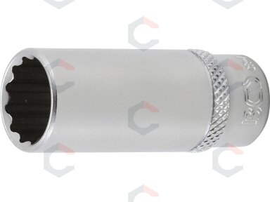 Galvutė ilga 12-kampė | 6,3 mm (1/4") | 13 mm (10713) Galvutė ilga 12-kampė | 6,3 mm (1/4") | 13 mm (10713)