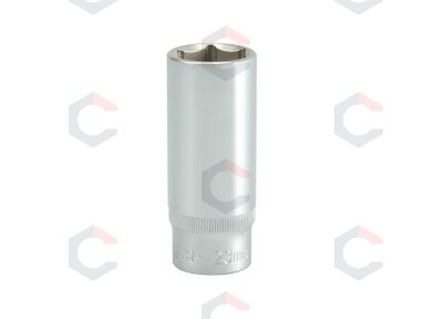 Galvutė ilga šešiakampė 1/2", 23mm (YT-1236)