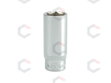 Galvutė ilga šešiakampė 1/2", 24mm (YT-1237)