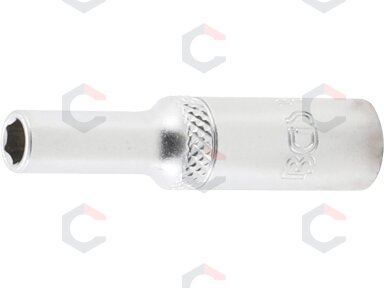 Galvutė ilga šešiakampė | 6,3 mm (1/4") | 5 mm (10505) Galvutė ilga šešiakampė | 6,3 mm (1/4") | 5 mm (10505)