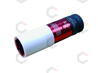 Galvutė ilga smūginė plonasienė 1/2", ribota iki 115 Nm, 21 mm (7113) Galvutė ilga smūginė plonasienė 1/2", ribota iki 115 Nm, 21 mm (7113)