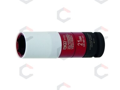 Galvutė ilga smūginė plonasienė 1/2", ribota iki 115 Nm, 21 mm (7113) Galvutė ilga smūginė plonasienė 1/2", ribota iki 115 Nm, 21 mm (7113)