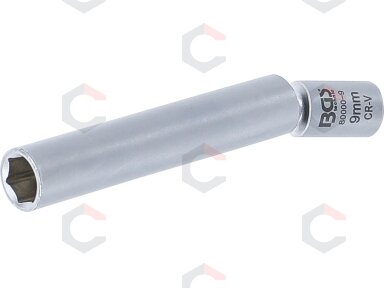 Galvutė kaitinimo ir uždegimo žvakėms | šarnyrinė | 6.3 mm (1/4") | 9 mm (80000-9) Galvutė kaitinimo ir uždegimo žvakėms | šarnyrinė | 6.3 mm (1/4") | 9 mm (80000-9)