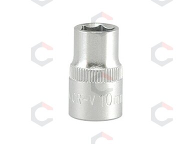 Galvutė šešiakampė | 10 mm (3/8") | 10 mm (YT-3805) Galvutė šešiakampė | 10 mm (3/8") | 10 mm (YT-3805)