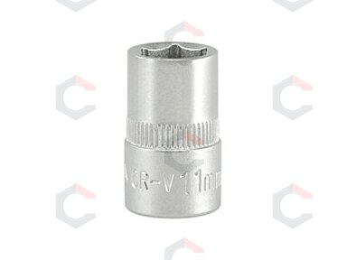 Galvutė šešiakampė | 10 mm (3/8") | 11 mm (YT-3806) Galvutė šešiakampė | 10 mm (3/8") | 11 mm (YT-3806)