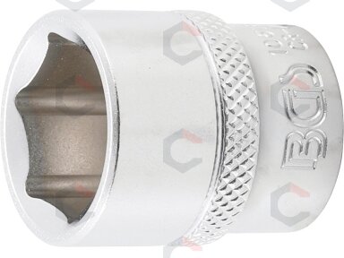Galvutė šešiakampė | 10 mm (3/8") | 18 mm (10618) Galvutė šešiakampė | 10 mm (3/8") | 18 mm (10618)