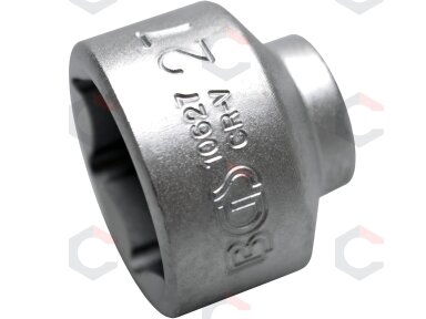 Galvutė šešiakampė | 10 mm (3/8") | 27 mm (10627) Galvutė šešiakampė | 10 mm (3/8") | 27 mm (10627)