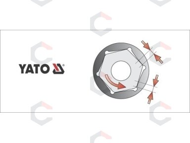 Galvutė šešiakampė | 10 mm (3/8") | 6 mm (YT-3801) Galvutė šešiakampė | 10 mm (3/8") | 6 mm (YT-3801)