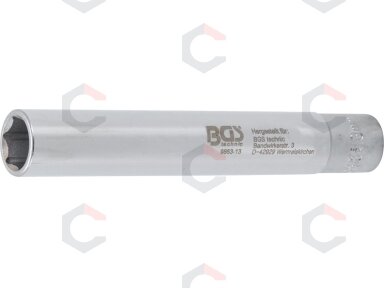Galvutė šešiakampė | labai ilga | 10 mm (3/8") | 13 mm (9863-13) Galvutė šešiakampė | labai ilga | 10 mm (3/8") | 13 mm (9863-13)