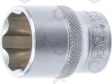 Galvutė šešiakampė | Super Lock | 12.5 mm (1/2") | 22 mm (2422) Galvutė šešiakampė | Super Lock | 12.5 mm (1/2") | 22 mm (2422)