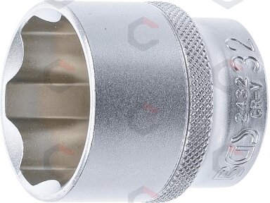 Galvutė šešiakampė | Super Lock | 12.5 mm (1/2") | 32 mm (2432) Galvutė šešiakampė | Super Lock | 12.5 mm (1/2") | 32 mm (2432)