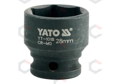 Galvutė smūginė 28 mm 1/2" (YT-1018) Galvutė smūginė 28 mm 1/2" (YT-1018)