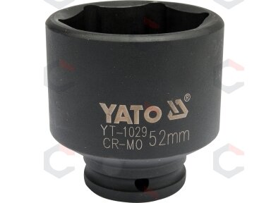 Galvutė smūginė 52 mm 1/2" (YT-1029) Galvutė smūginė 52 mm 1/2" (YT-1029)