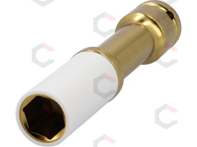 Galvutė smūginė ilga plonasienė prailginta | 150 mm | su plastikine apsauga | 12,7 mm (1/2") | 19 mm (YT-10592) Galvutė smūginė ilga plonasienė prailginta | 150 mm | su plastikine apsauga | 12,7 mm (1/2") | 19 mm (YT-10592)
