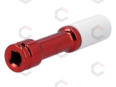 Galvutė smūginė ilga plonasienė prailginta | 150 mm | su plastikine apsauga | 12,7 mm (1/2") | 21 mm (YT-10593) Galvutė smūginė ilga plonasienė prailginta | 150 mm | su plastikine apsauga | 12,7 mm (1/2") | 21 mm (YT-10593)