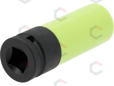 Galvutė smūginė ilga plonasienė | su plastikine apsauga | 12,7 mm (1/2") | 19 mm (YT-10585) Galvutė smūginė ilga plonasienė | su plastikine apsauga | 12,7 mm (1/2") | 19 mm (YT-10585)