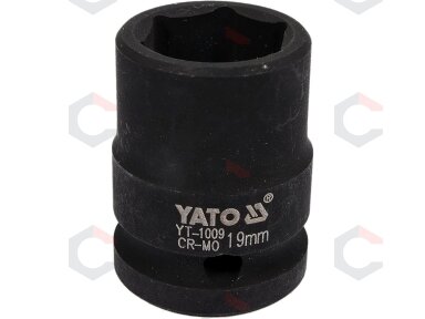Smūginė galvutė 1/2, 19 mm (YT-1009) Smūginė galvutė 1/2, 19 mm (YT-1009)