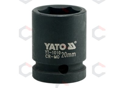 Galvutė smūginė 20 mm 1/2" (YT-1010) Galvutė smūginė 20 mm 1/2" (YT-1010)