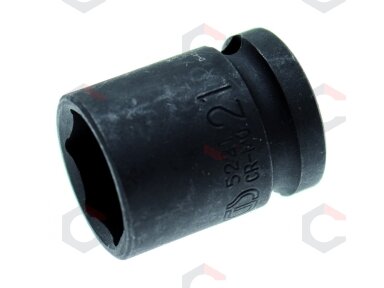 Galvutė smūginė šešiakampė | 12,5 mm (1/2") | 21 mm (5221)