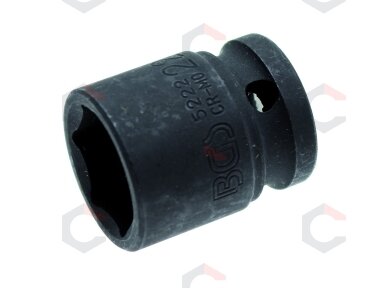 Galvutė smūginė šešiakampė | 12,5 mm (1/2") | 22 mm (5222)