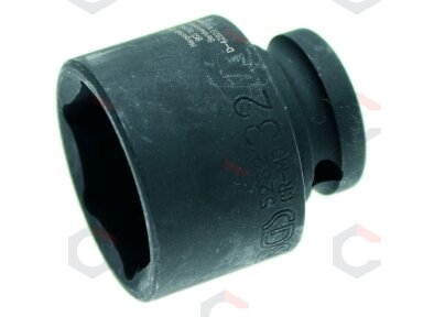 Galvutė smūginė šešiakampė | 12,5 mm (1/2") | 32 mm (5232)
