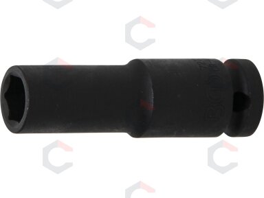 Galvutė smūginė šešiakampė ilga | 12,5 mm (1/2") | 13 mm (7213) Galvutė smūginė šešiakampė ilga | 12,5 mm (1/2") | 13 mm (7213)