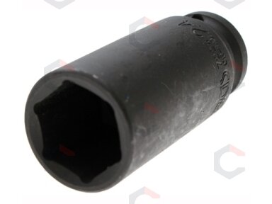 Galvutė smūginė šešiakampė ilga | 12,5 mm (1/2") | 24 mm (7224) Galvutė smūginė šešiakampė ilga | 12,5 mm (1/2") | 24 mm (7224)
