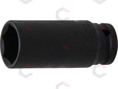 Galvutė smūginė šešiakampė ilga | 12,5 mm (1/2") | 24 mm (7224) Galvutė smūginė šešiakampė ilga | 12,5 mm (1/2") | 24 mm (7224)