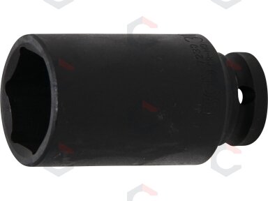 Galvutė smūginė šešiakampė ilga | 12,5 mm (1/2") | 30 mm (7230) Galvutė smūginė šešiakampė ilga | 12,5 mm (1/2") | 30 mm (7230)
