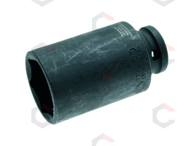 Galvutė smūginė šešiakampė ilga | 12,5 mm (1/2") | 32 mm (7232) Galvutė smūginė šešiakampė ilga | 12,5 mm (1/2") | 32 mm (7232)