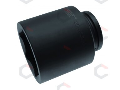 Galvutė smūginė šešiakampė, ilga | 25 mm (1") | 100 mm (5500-100) Galvutė smūginė šešiakampė, ilga | 25 mm (1") | 100 mm (5500-100)