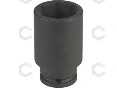 Galvutė smūginė šešiakampė ilga | 25 mm (1") | 24 mm (ES-0124) Galvutė smūginė šešiakampė ilga | 25 mm (1") | 24 mm (ES-0124)