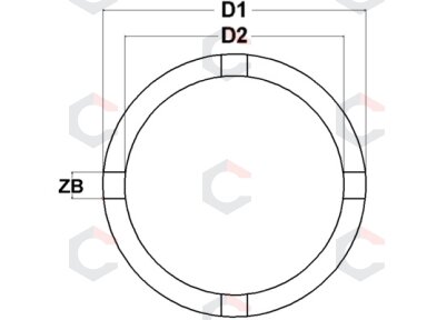 Galvutė su išoriniais dantukais | 69 mm | KM8 (8265-10) Galvutė su išoriniais dantukais | 69 mm | KM8 (8265-10)