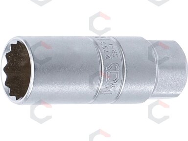 Galvutė žvakėms 12-kampė | 10 mm (3/8") | 18 mm (2793) Galvutė žvakėms 12-kampė | 10 mm (3/8") | 18 mm (2793)