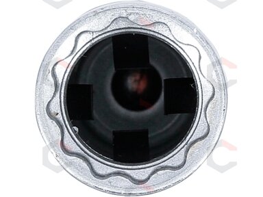 Galvutė žvakėms šarnyrinė 12 kampų, su atramine spyruokle | 10 mm (3/8") | 16 mm (2391)