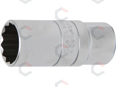 Galvutė žvakėms su guminiu laikikliu, 12 kampų | 12,5 mm (1/2") | 21 mm (2386) Galvutė žvakėms su guminiu laikikliu, 12 kampų | 12,5 mm (1/2") | 21 mm (2386)