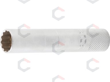 Galvutė žvakėms su magnetu, 12 kampų, ilga | 10 mm (3/8") | 14 mm (2446) Galvutė žvakėms su magnetu, 12 kampų, ilga | 10 mm (3/8") | 14 mm (2446)