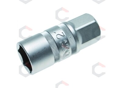 Galvutė žvakėms | su magnetu, šešiakampiė | 12,5 mm (1/2") | 21 mm (2463) Galvutė žvakėms | su magnetu, šešiakampiė | 12,5 mm (1/2") | 21 mm (2463)