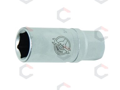 Galvutė žvakinė | 12,5 mm (1/2") | 18 mm (2465) Galvutė žvakinė | 12,5 mm (1/2") | 18 mm (2465)